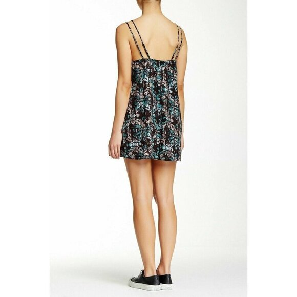 RVCA Womens Teal Rayon Thrilled Strappy Cutout Sleeveless Dress Size M - Picture 9 of 16